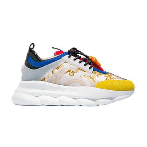 scarpa donna versace chain reaction multicolor bianco|Versace wo chain reaction metallic sneakers .